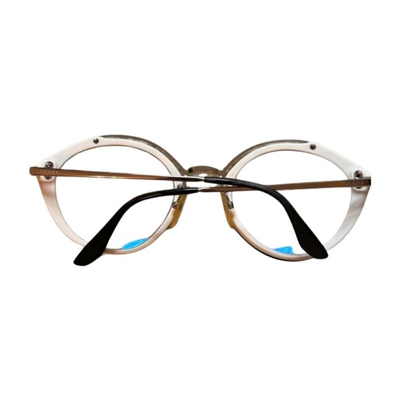 Prada SPR 18I Eyeglasses | Black Round Cat-Eye Frames | Made in Italy - Picture 3 of 9